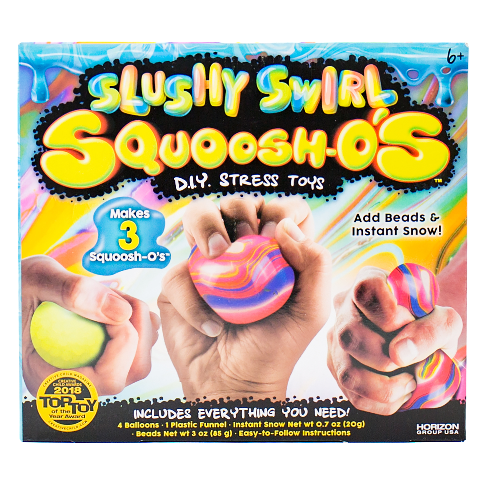 Slushy Swirl SQUOOSH-O'S $3 + Free Store Pickup at Walmart or FS w/ Prime