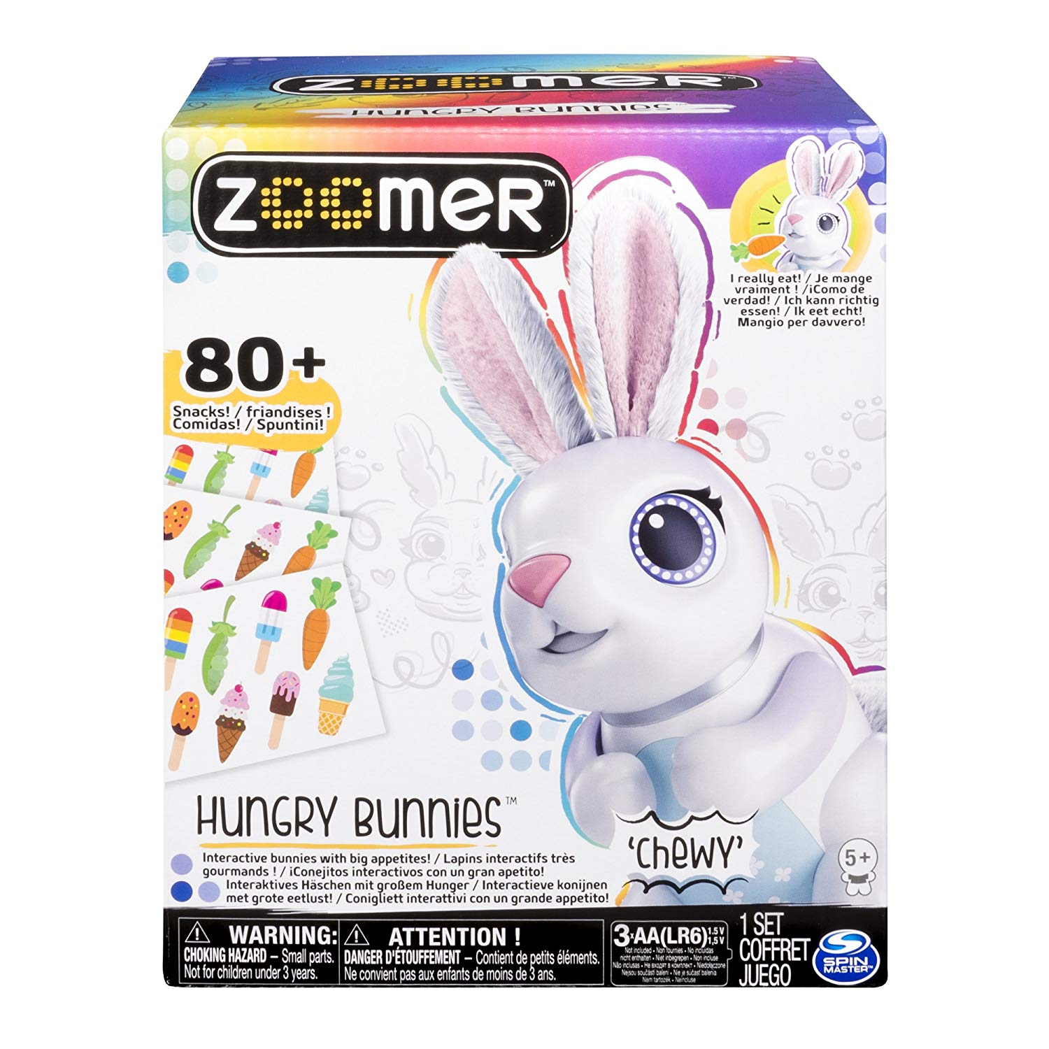 Zoomer Hungry Bunnies: Interactive Robotic Rabbit That Eats Toy $11.53 + Free Shipping