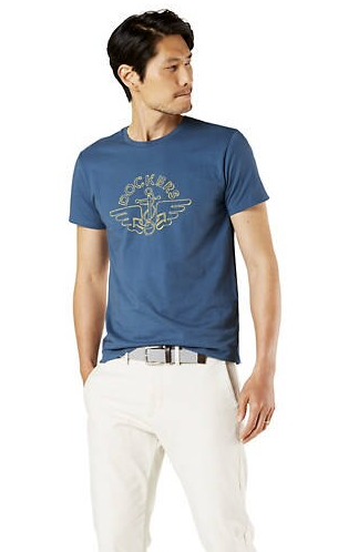 Dockers Sale: Men's Logo Tee Shirt $6, Men's Classic Fit Comfort Khaki Pleated Pants $15, 3-Pair Men's Ultimate Crew Socks $4.80 & More + FS on $75+