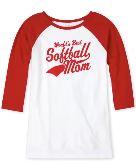 The Children's Place: Women's Matching Family Graphic Tees (baseball mom, softball mom, more) $2 + Free Shipping