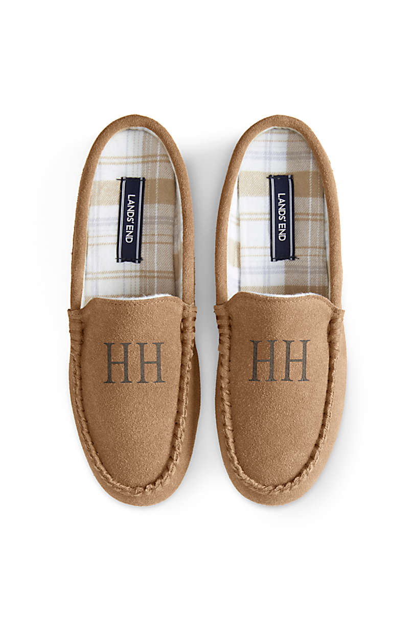 lands end suede moc slippers