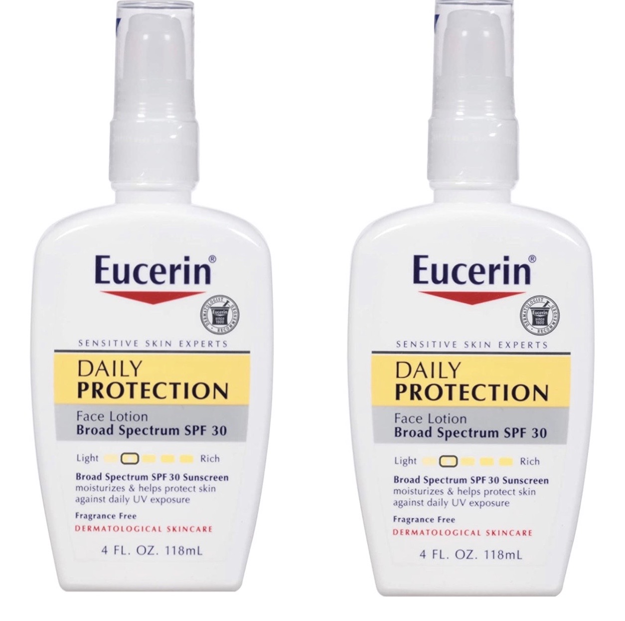4-Oz Eucerin Daily Protection Face Lotion w/ Spectrum SPF 30 (sensitive/dry skin) 2 for $10.61 ($5.30 each) w/ S&S + Free Shipping w/ Prime or on $25+