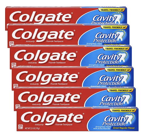 6-Pack 2.5-Oz Colgate Cavity Protection Toothpaste $3.16 ($0.53 each) w/ S&S + Free Shipping w/ Prime or on $25+