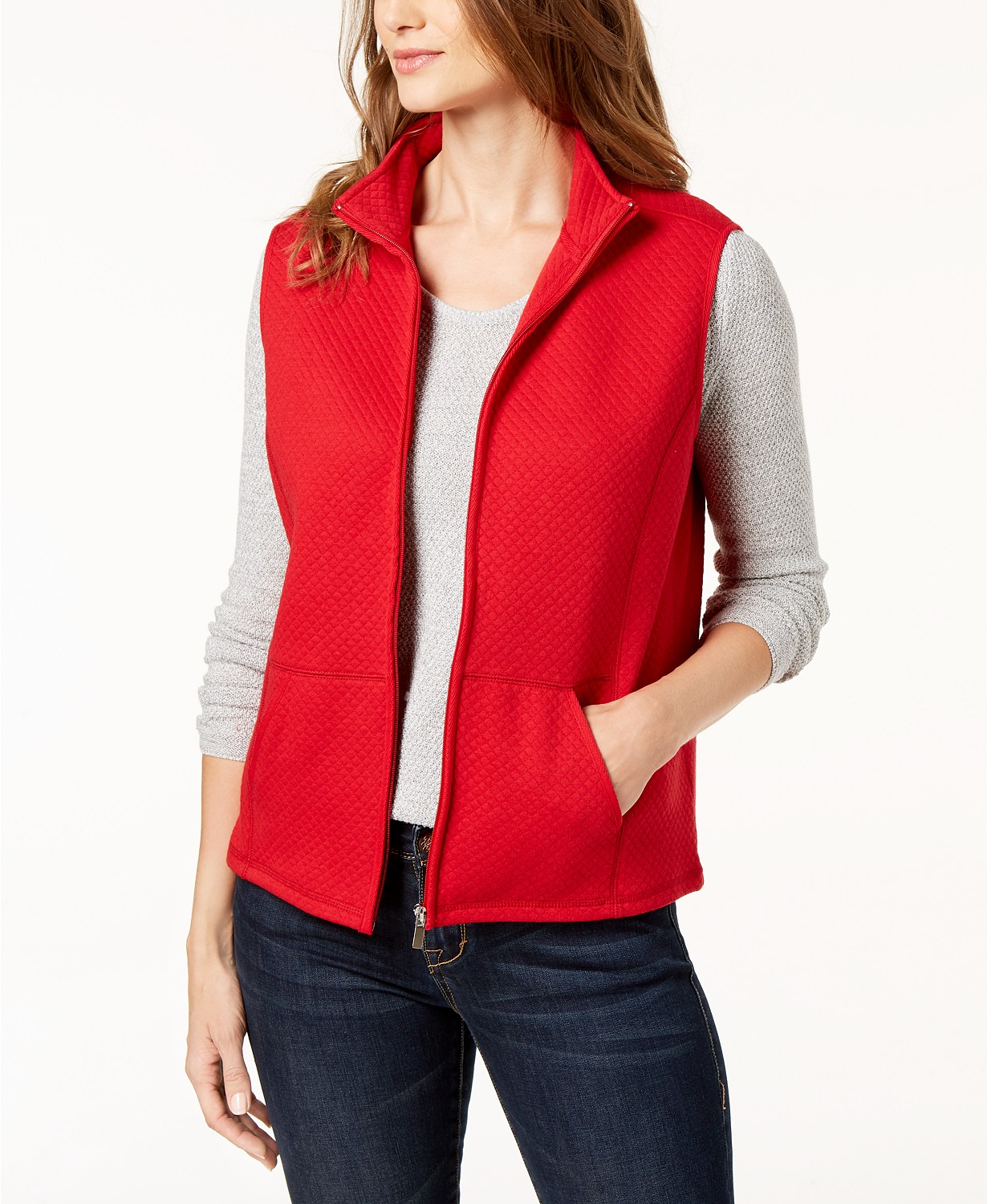 karen scott plus size fleece jacket