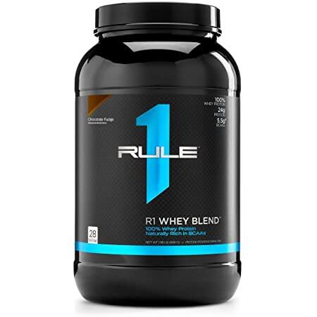 32-Oz Rule 1 Whey Blend Protein Powder (Chocolate Fudge) $9.98 + Free Shipping w/ Prime or on orders over $25