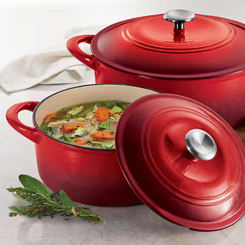 Costco: Tramontina Enameled Cast Iron Dutch Ovens, 2-pack - $39.99