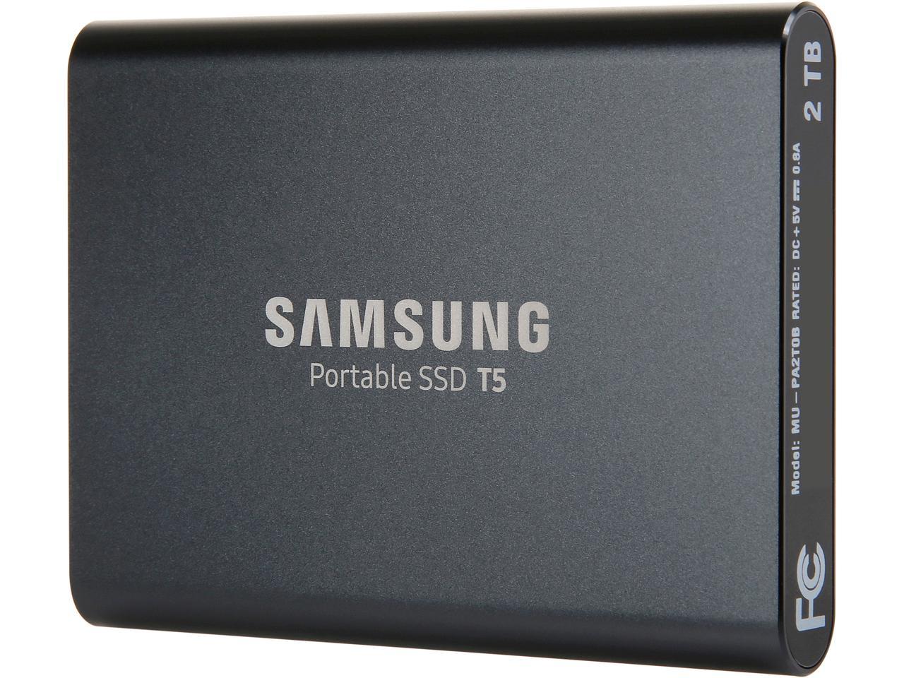 Samsung T5 Portable SSD 2TB Black $179.98