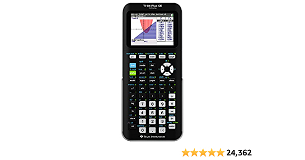 Texas Instruments TI-84 Plus CE Color Graphing Calculator, Black - $119.00