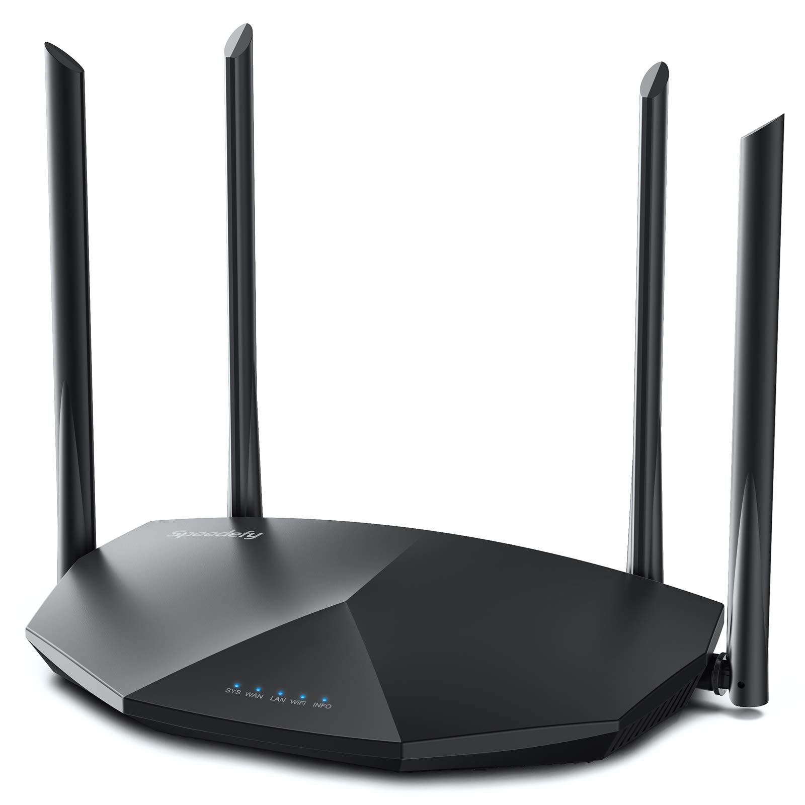 Speedefy High Speed Pro WiFi Router - Dual Band AC2100 Wireless Router for Streaming & Gaming, Up to 35 Devices, 2000 sq.ft Coverage, 4X4 MU-MIMO, USB Port, Parental Cont - $60