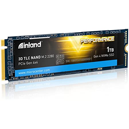 Inland Performance 1TB PCIe Gen 4.0 NVMe M.2 SSD $100 + Free Shipping
