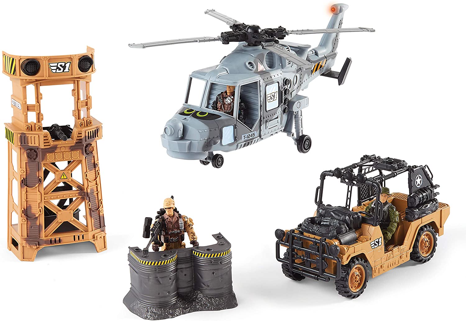 True Heroes Military Playset with Tower $5.35 + Free Shipping w/ Prime or Orders $25+