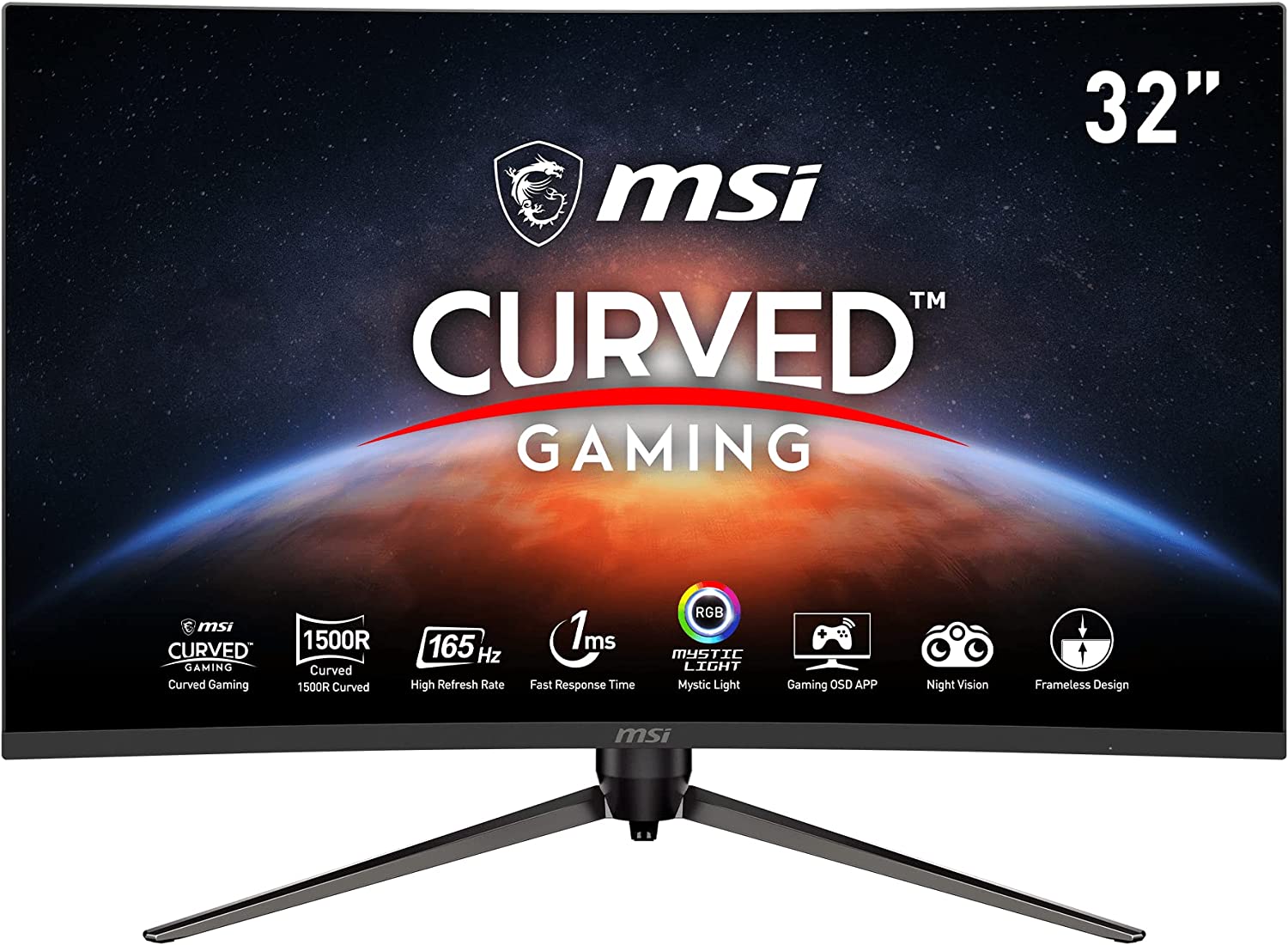 32" MSI Optix Curved Gaming Monitor: 2560x1440, 165Hz, 1ms, FreeSync $300 + Free Shipping