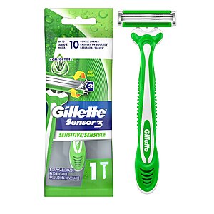 Gillette Sensor3 Sensitive Men's Disposable Razor Free + Free Store Pickup