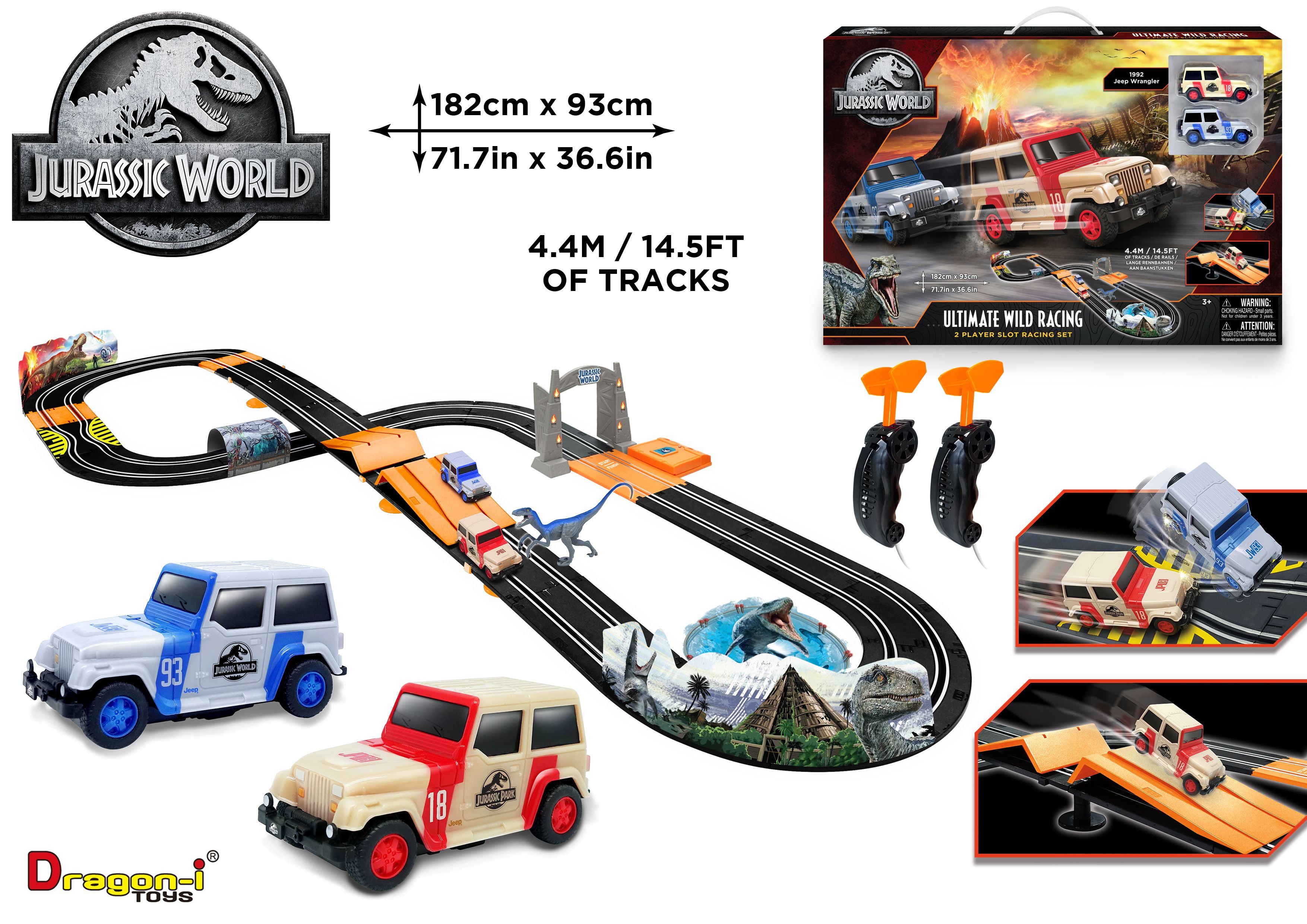 Jurassic World - Ultimate Wild Race Set  Scale: 1:43  Track Length: 4.4m (14.5ft.) $8.23 at Walmart