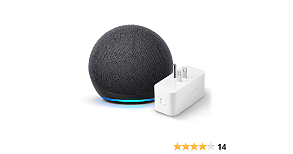 All-new Echo Dot (4th Gen) + Amazon Smart Plug | Charcoal