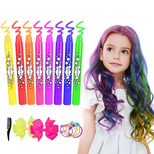 Hair Chalk Etereauty Temporary Hair Color Pens For Girls Kids