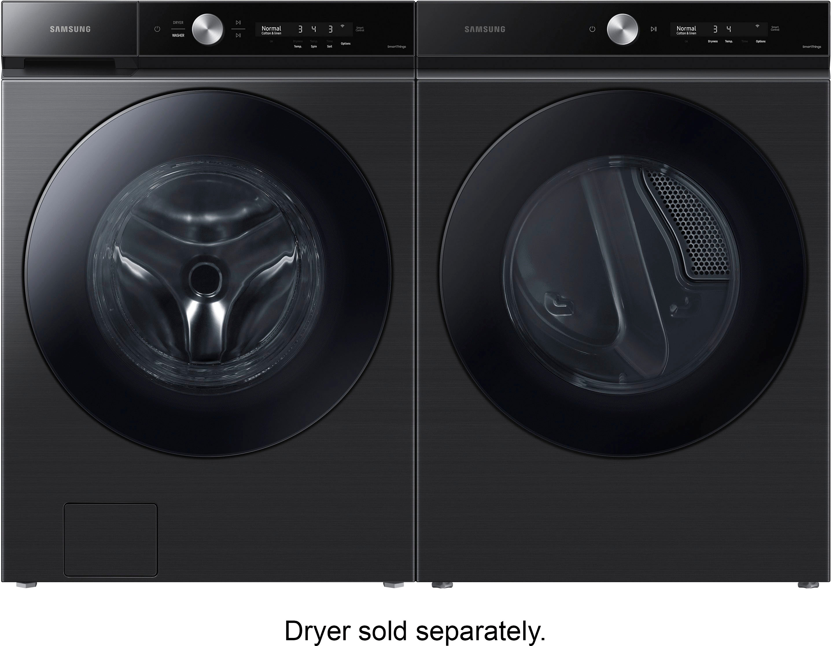 Samsung Bespoke 5.3 cu washer with AI optWash + Electric Dryer (7.5cu