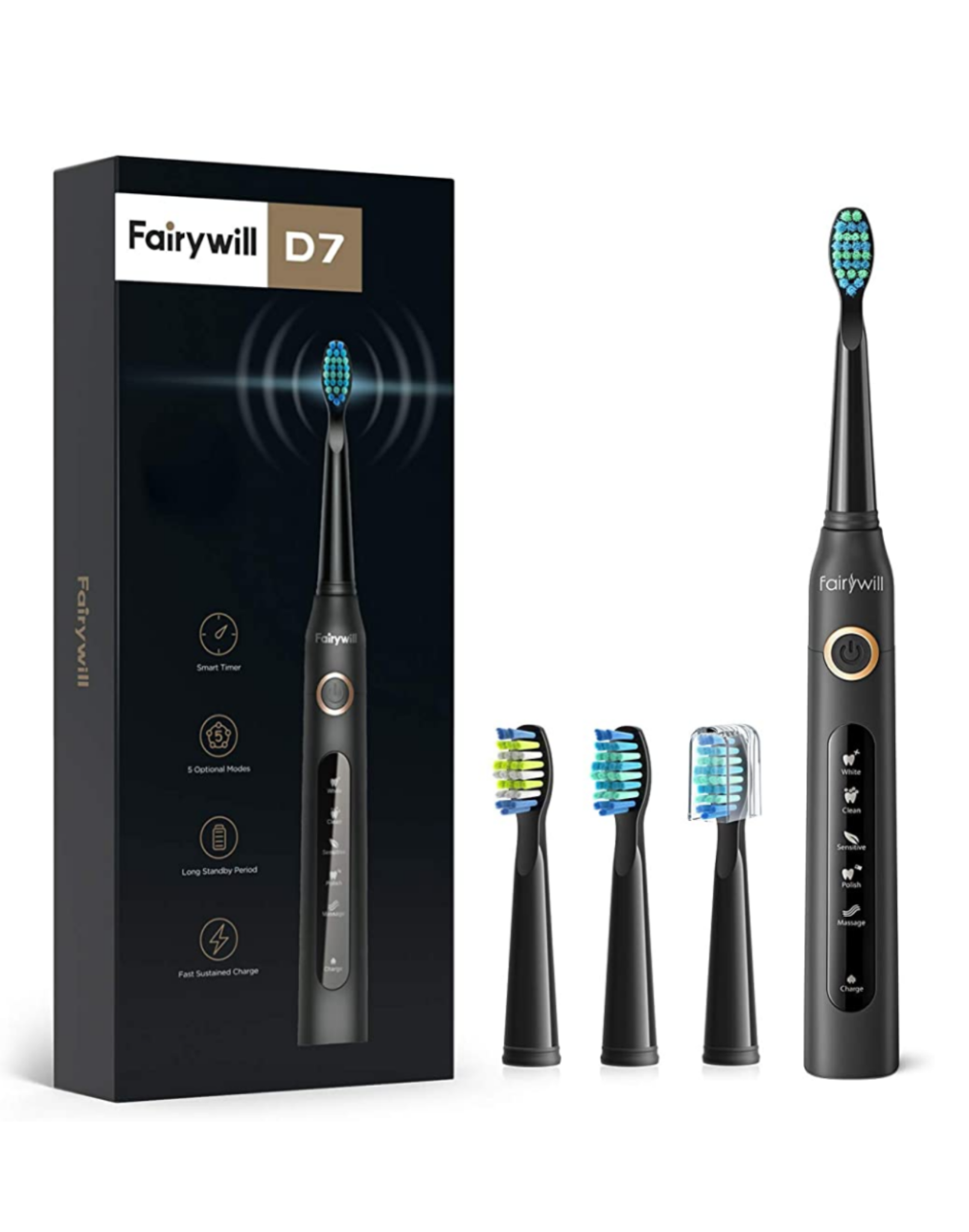 Fairywill Electric Toothbrush D7 model $10