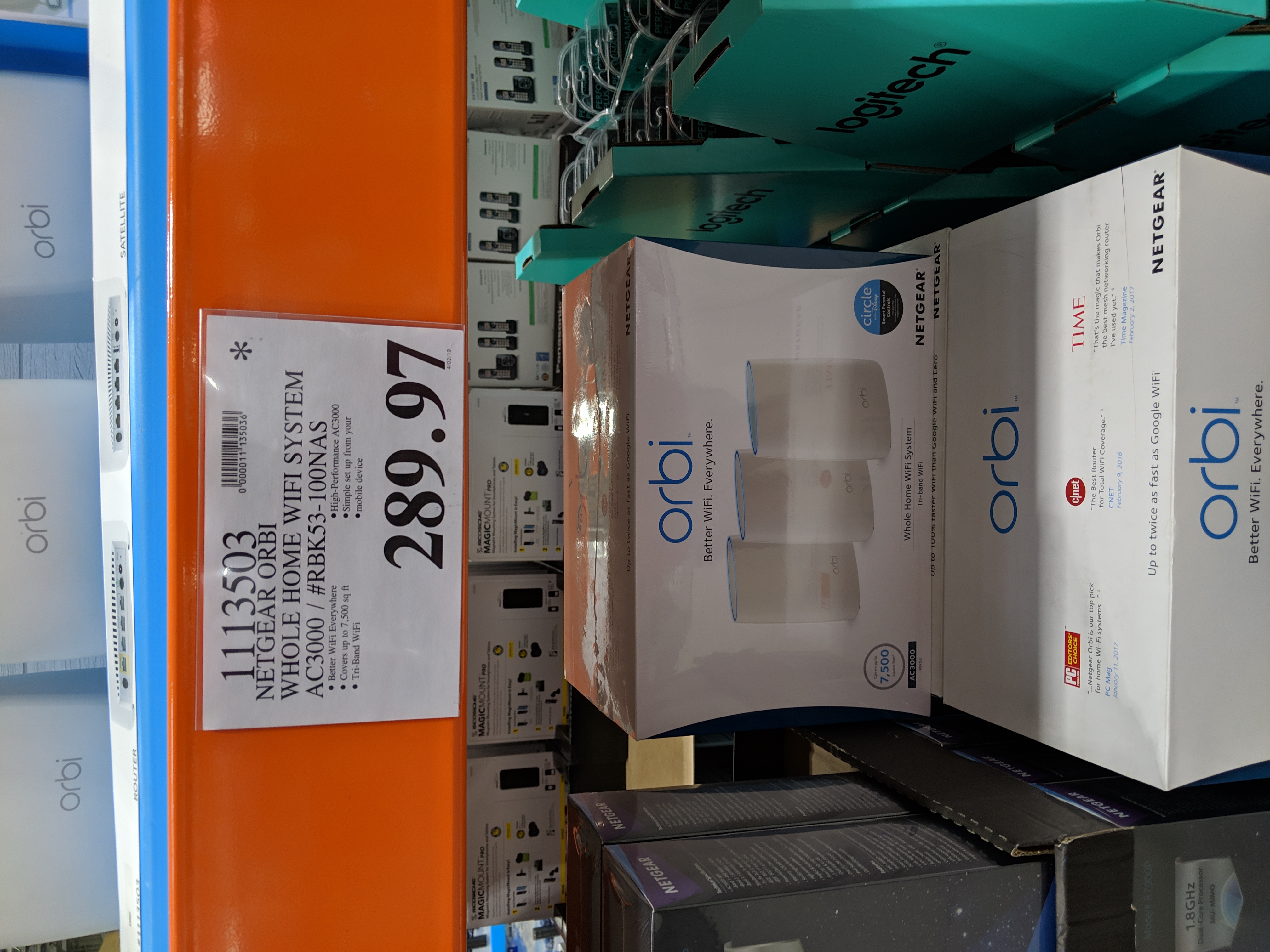 Ymmv Costco Members Netgear Orbi Home Ac3000 Tri Band Wifi System 289 97