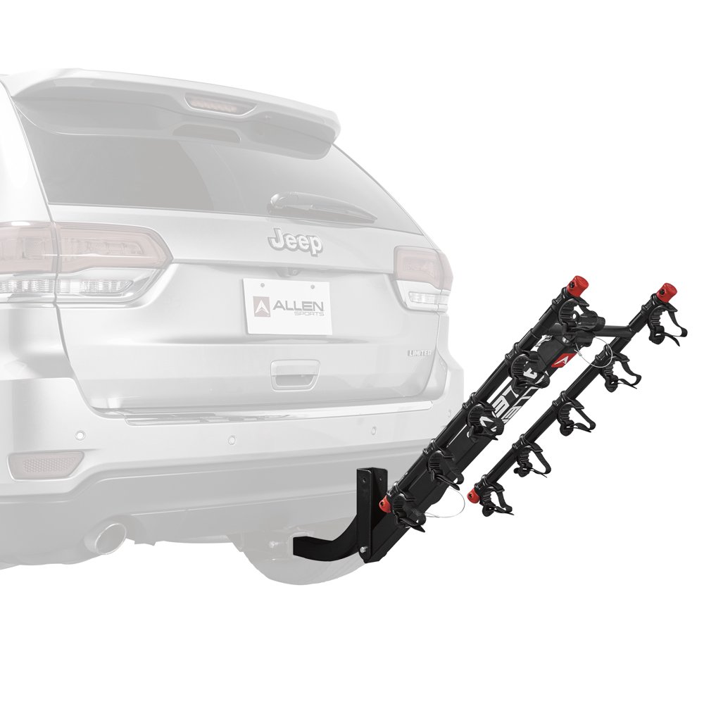 Allen Sports Deluxe 5-Bicycle Hitch Mounted Bike Rack, 552RR - $55 -2" receiver - Free 2 day shipping