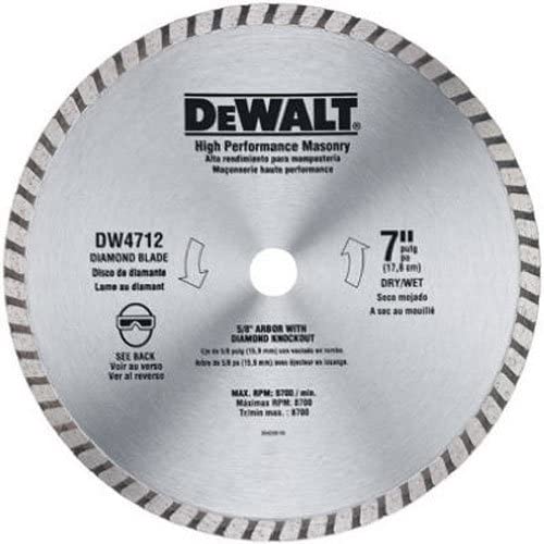 DEWALT 7-inch Diamond Blade $8.99 at Amazon