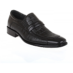 Delli Aldo Mens Croco Textured Round Toe Dress Shoes Styled In Italy $12.95 + FS meritline