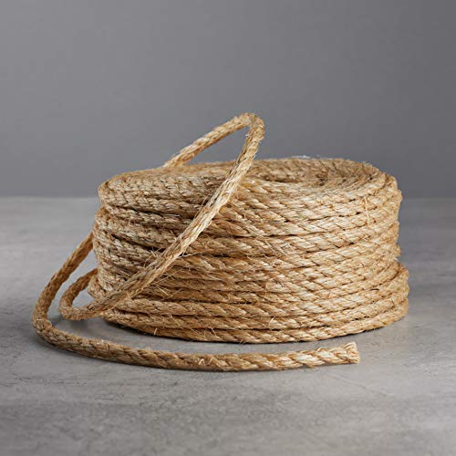 Amazon Basics Natural Fiber Twisted Sisal Rope - 3/8 Inch x 100 Foot - 50% off - $11.25 + FS w/ Prime or +$35