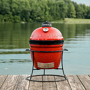 Kamado Joe Joe Jr 13.5-inch Portable Charcoal Grill in Red - Requires Wayfair $29 Membership to See Discount $250