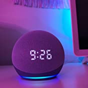 Echo Dot (4th Gen) | Smart speaker with clock and Alexa | Twilight Blue $35