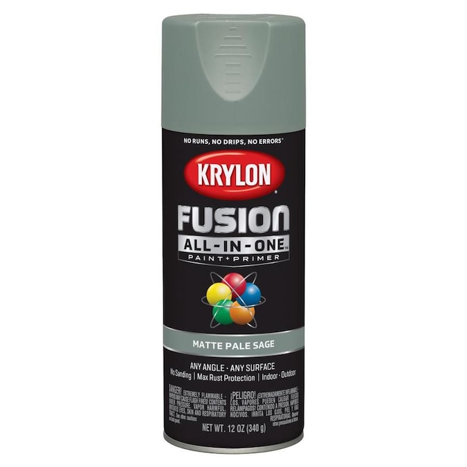 Krylon FUSION ALL-IN-ONE Matte Pale Sage Spray Paint and Primer In One (NET WT. 12-oz) in the Spray Paint department at Lowes.com $1.24
