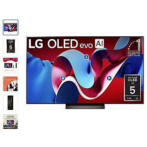 LG 77” Class C4 Series OLED Smart TV $1196.99