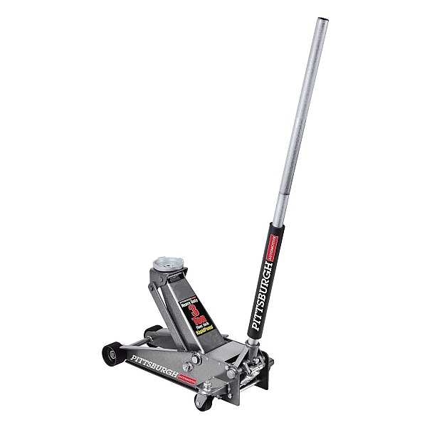 Pittsburgh 3 Ton Steel Heavy Duty Floor Jack With Rapid Pump