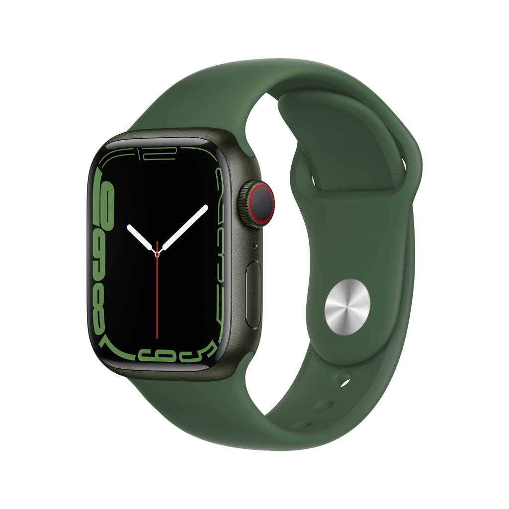 Apple Watch Series 7 GPS + Cellular, 41mm Green Aluminum Case with Clover Sport Band - Regular - Walmart.com - $379.99