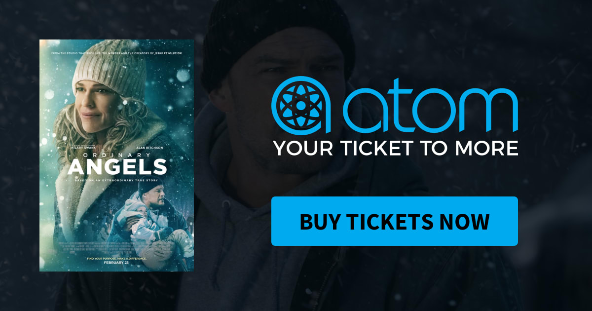 2x Free movie tickets at ATOM. See ORDINARY ANGELS for free!