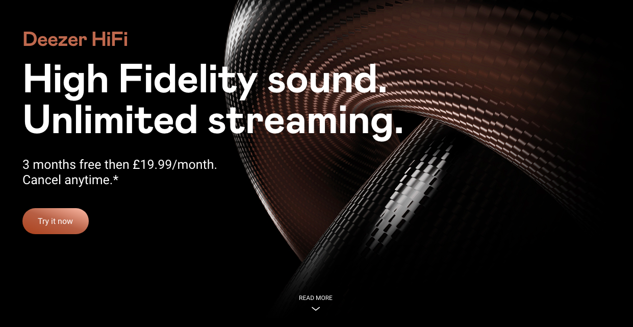 Black Friday deal Deezer HiFi  12 months for $89.99*  50% off