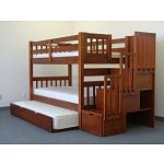 Stairway Bunk Bed Twin over Twin Trundle $766 @ Amazon (Prime Eligible)