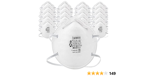 3M N95 Particulate Respirator 8200, Pack of 20, Disposable - $10.99