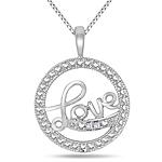 Diamond Love Pendant Necklace $8.88 + free shipping Szul Chinese New Year Sale - necklaces, earrings, rings, and more