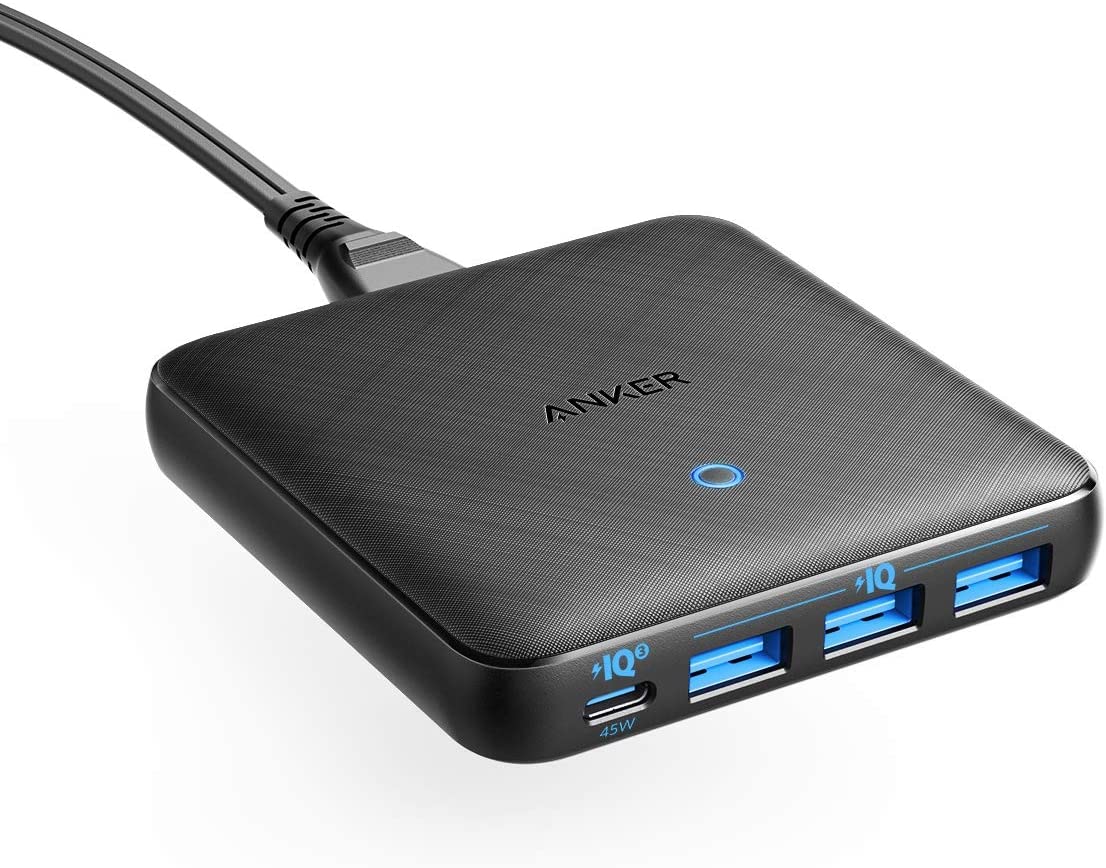 Anker Powerport Atom Iii 45w 4 Port Usb C Usb A Slim Wall