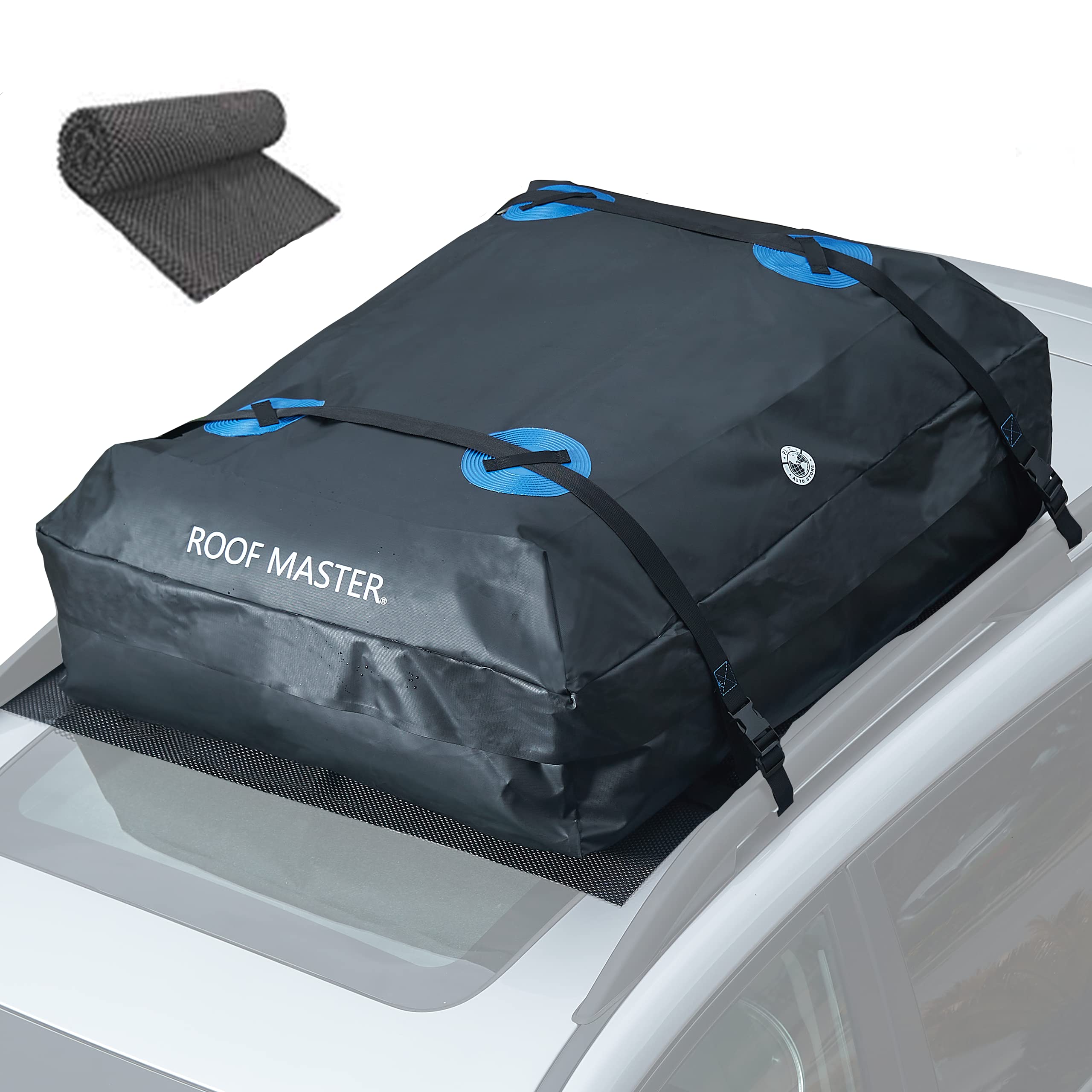 Rooftop Cargo Carrier, PI Store Waterproof Car Roof Bag with Protective Mat, Extra 16 Cubic Foot Storage Carriers for All Cars with/Without Roof Racks, Gift for Men $19.99
