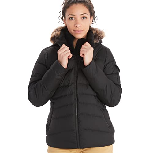Marmot Women's Ithaca Down Puffer Jacket, Fill Power 700 for $95.67 XS & Large in Jet Black  +FS