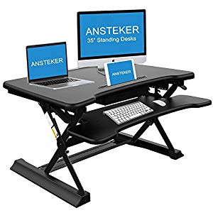 Riser Standing Desk With Drawer Ansteker 35 Wide Platform