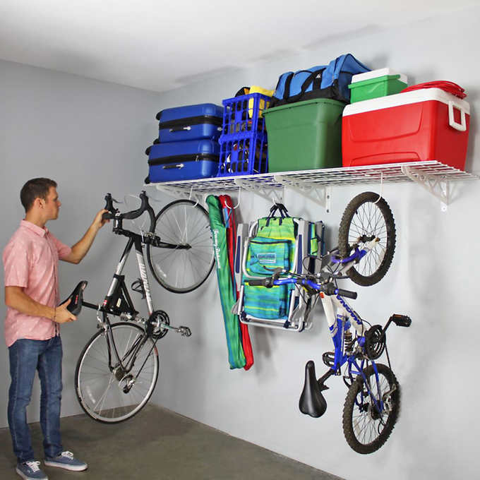 Costco Saferacks Wall Shelf Combo Kit Two 18 X 48 Shelves Four Deck Hooks Till 4