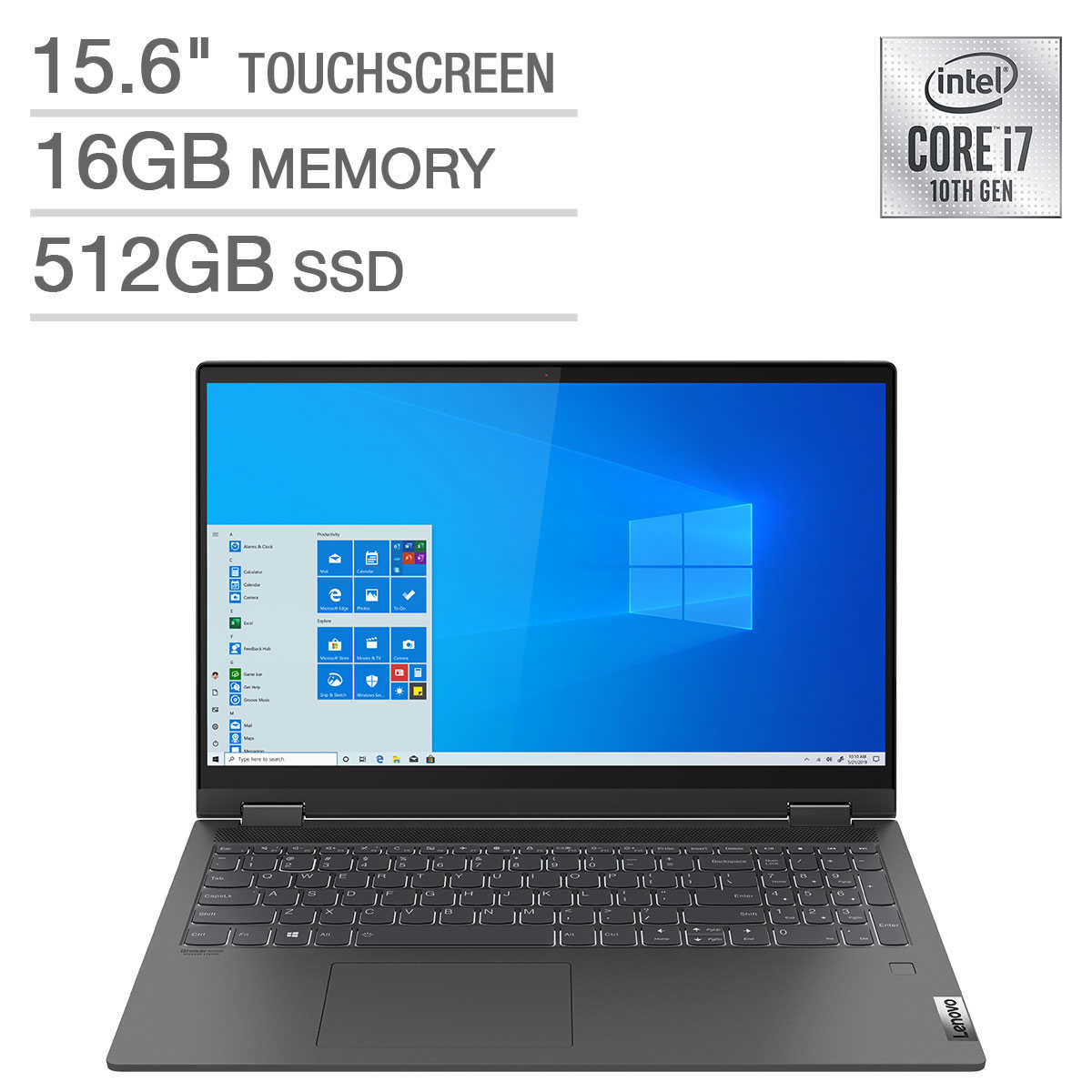 Lenovo Flex 5 15 6 Quot Ips Screen 250 Nits 2 In 1 Touch Laptop Core I7 1065g7 1 3 Ghz 16 Gb Ddr4 3200 512 Gb Ssd 750 Costco