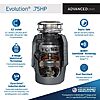 InSinkErator EVOLUTION 0.75HP 3/4 HP, Advanced Series EZ Connect Continuous Feed Food Waste Garbage Disposal, Gray $153.58