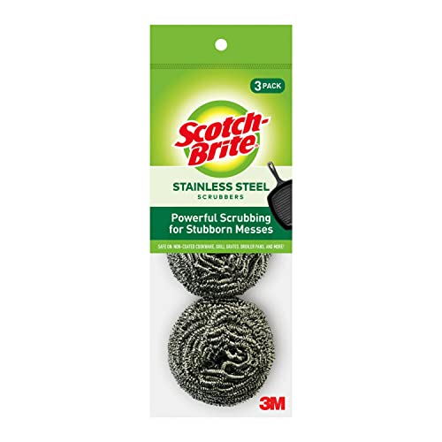 3-Count Scotch-Brite Stainless Steel Scrubber $1.80 w/ S&S + Free S&H w/ Prime or $25+