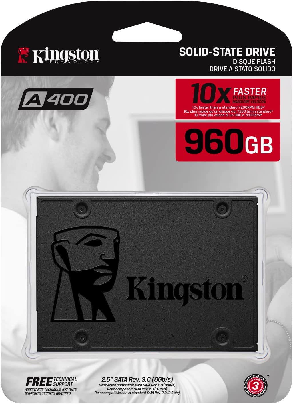 Kingston 960GB A400 SATA3 2.5" Internal SSD $57.99