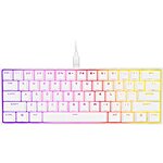 CORSAIR - K65 RGB Mini Wired 60% Mechanical Cherry MX SPEED Linear Switch Gaming Keyboard with PBT Double-Shot Keycaps - White $69.99 + Free Shipping