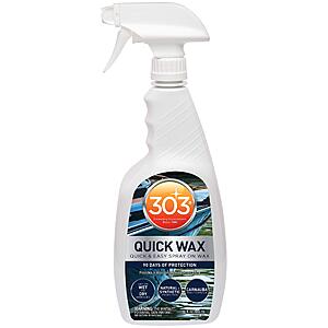 303 Marine Quick Wax for Fiberglass & Gelcoat, 32 oz $3.34