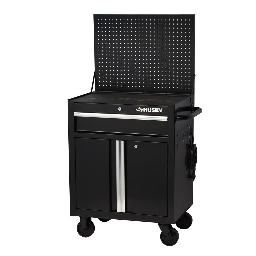 Husky 27 X19 1 Drawer 2 Door Tool Chest Rolling Cabinet W Flip